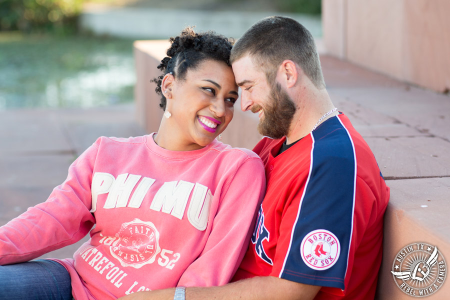 Austin engagement photographer at Mueller Lake Park