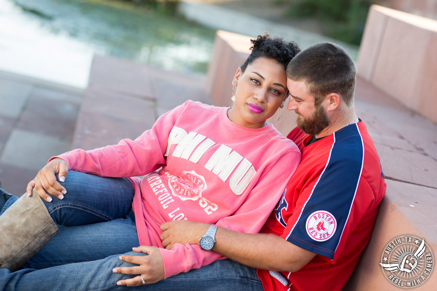 Austin engagement photographer at Mueller Lake Park