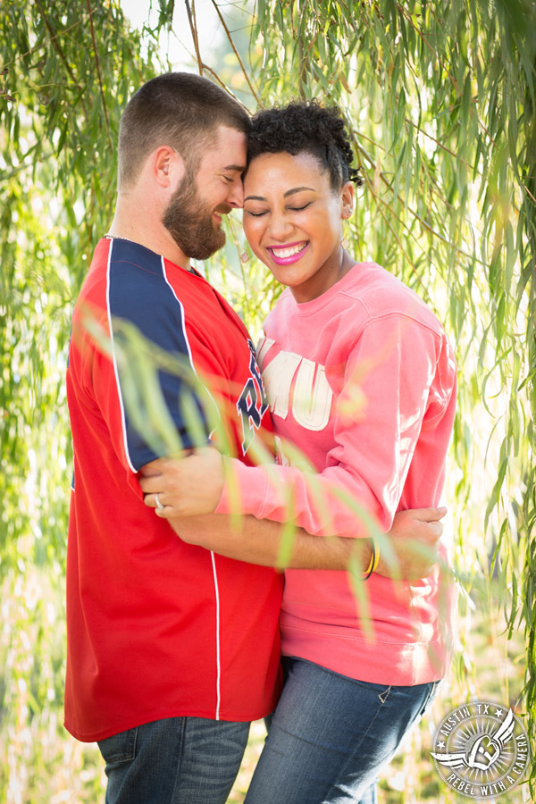 Austin engagement photographer at Mueller Lake Park