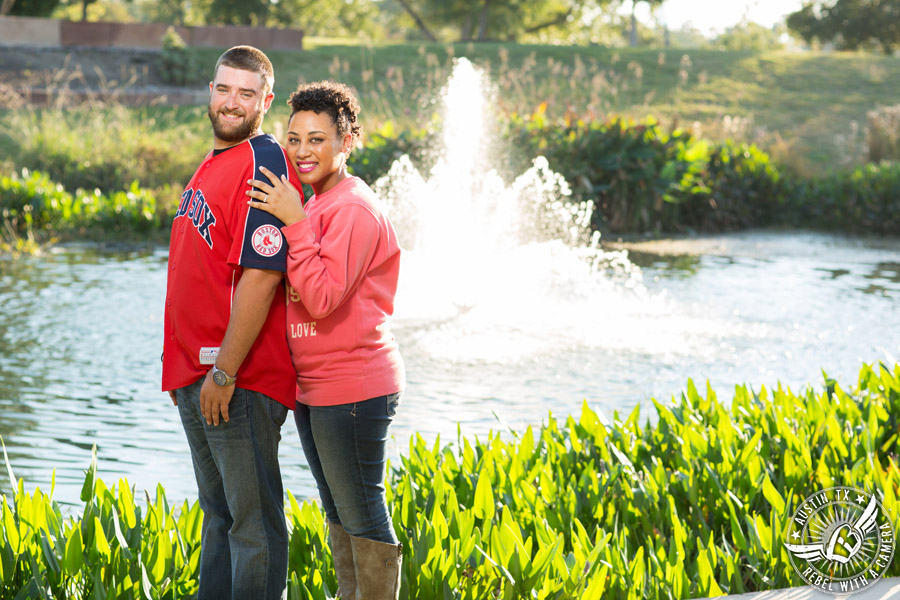 Austin engagement photographer at Mueller Lake Park