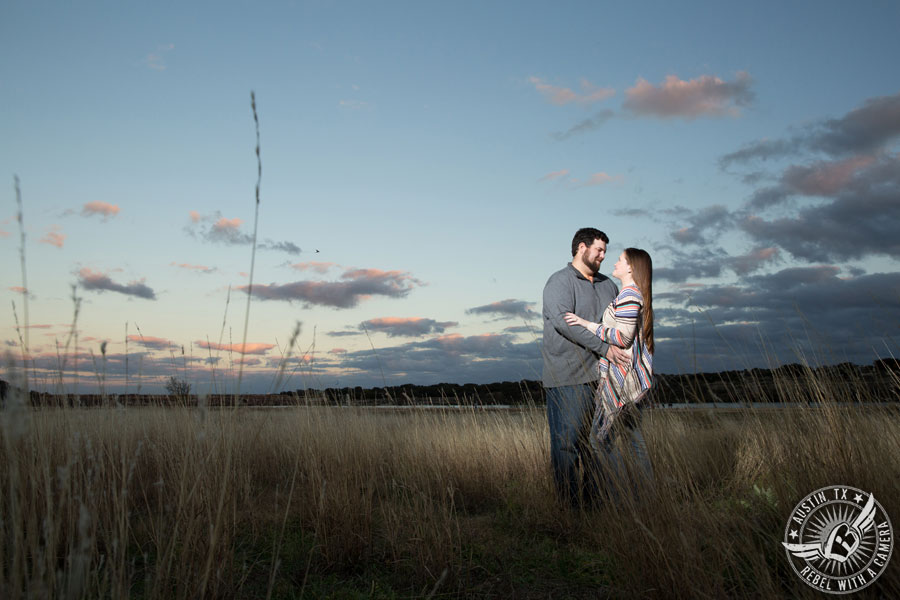 Engagement photography on Brushy Creek in Round Rock, Texas