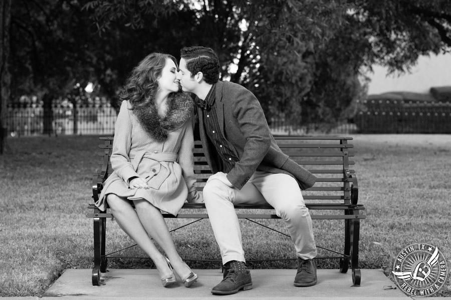 Engagement pictures at the Texas State Capitol in Austin