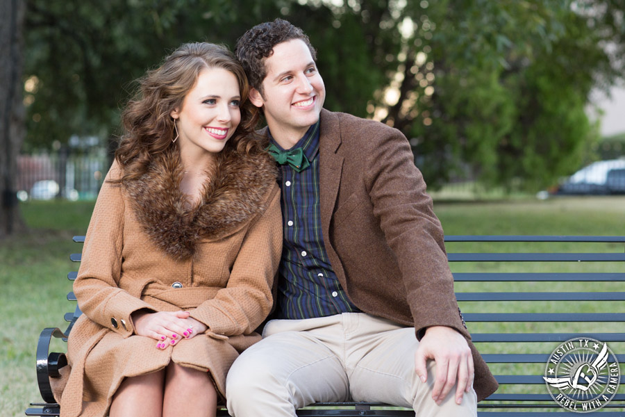 Engagement pictures at the Texas State Capitol in Austin
