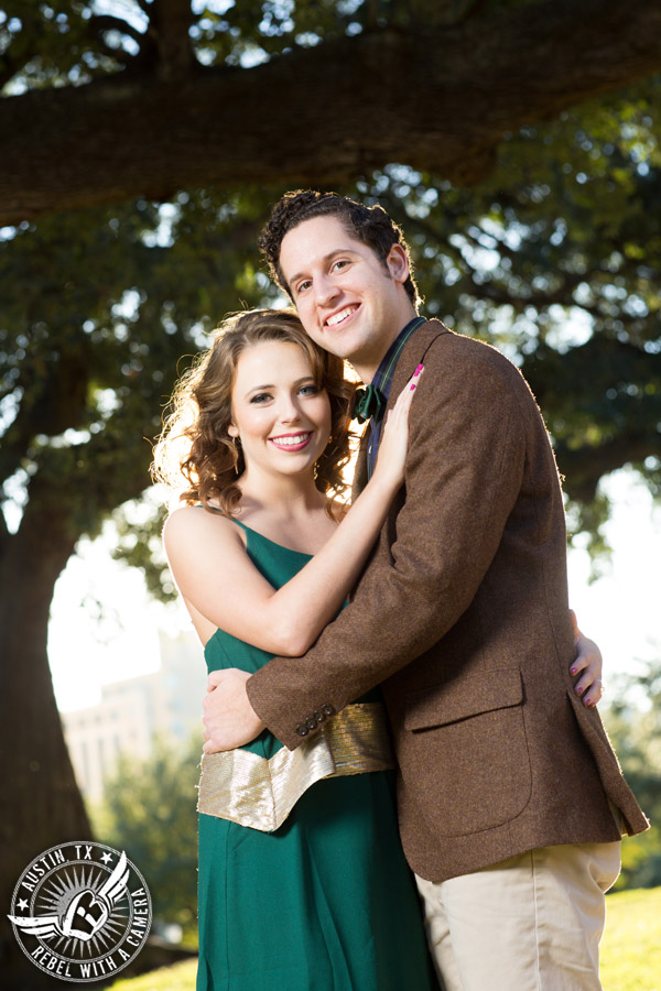 Engagement pictures at the Texas State Capitol in Austin