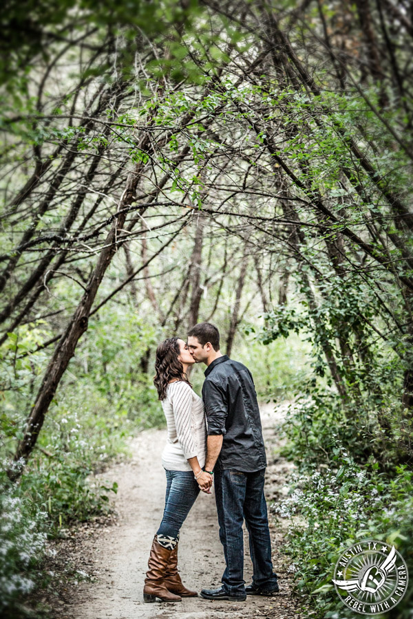 Greenbelt engagement session in Austin.