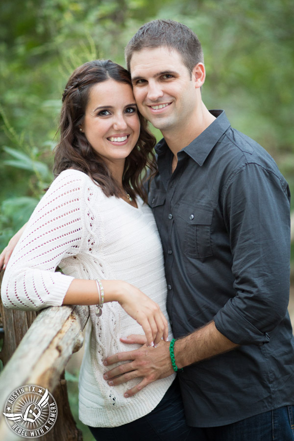 Greenbelt engagement session in Austin.