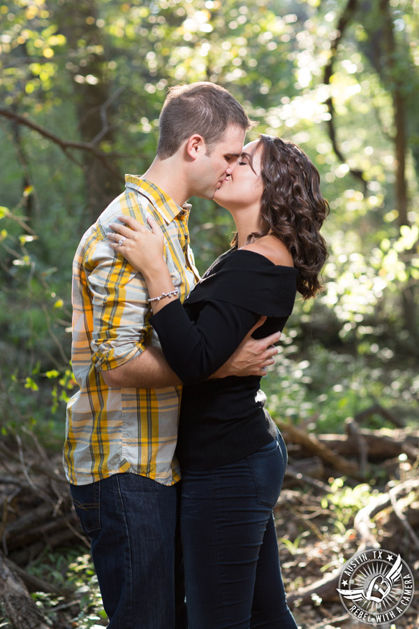 Greenbelt engagement session in Austin.