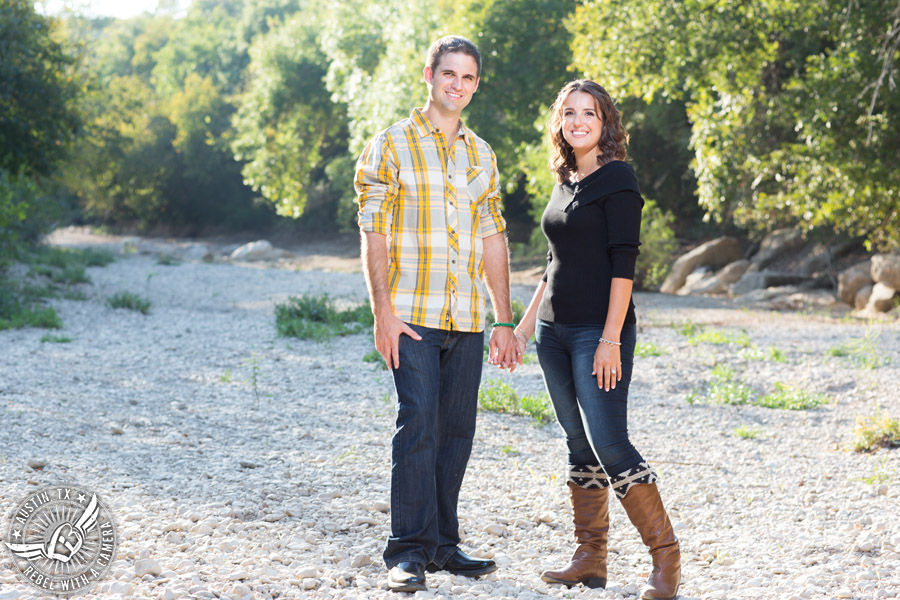 Greenbelt engagement session in Austin.