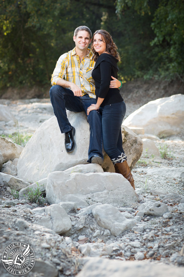 Greenbelt engagement session in Austin.