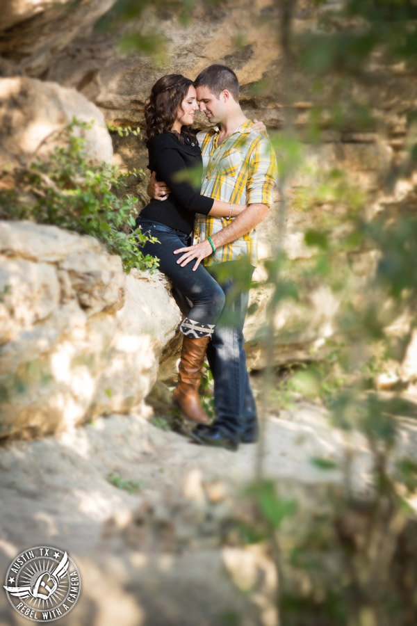 Greenbelt engagement session in Austin.