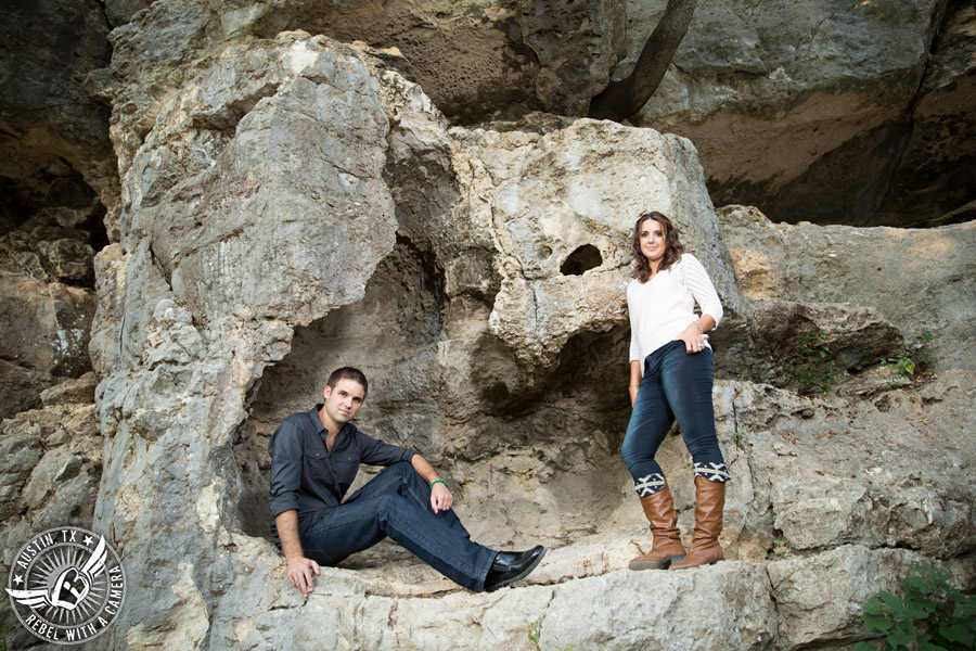 Greenbelt engagement session in Austin.