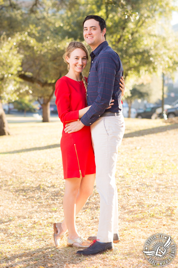 Austin engagement portraits at the Texas State Capitol