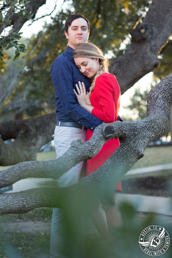 Austin engagement portraits at the Texas State Capitol