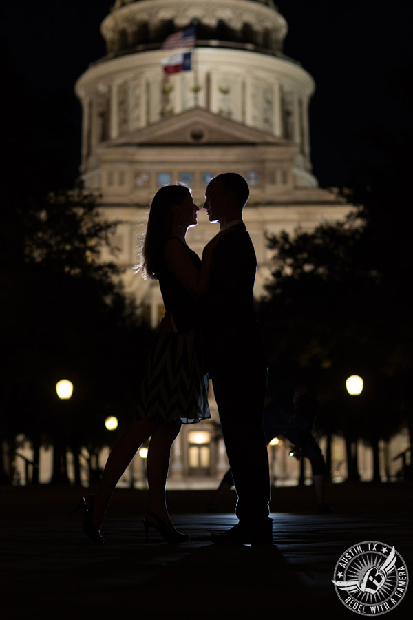 Austin engagement session at the Texas State Capitol