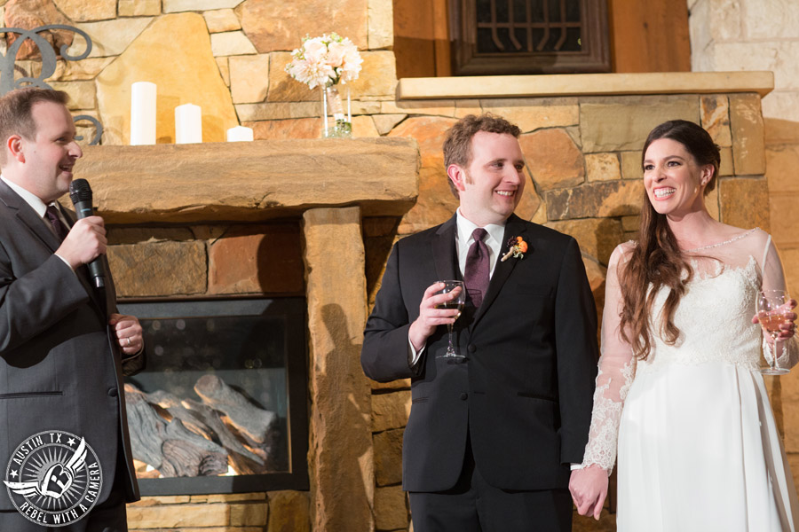 Winter wedding pictures at Kindred Oaks