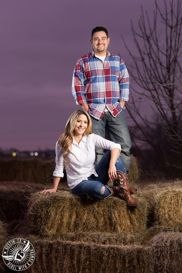 Rustic engagement portraits in Round Rock, Texas