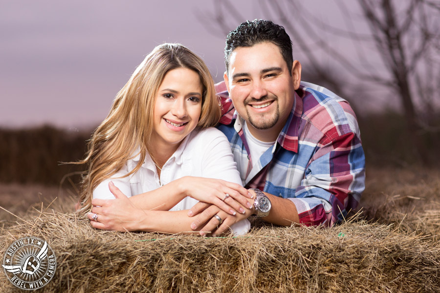 Rustic engagement portraits in Round Rock, Texas