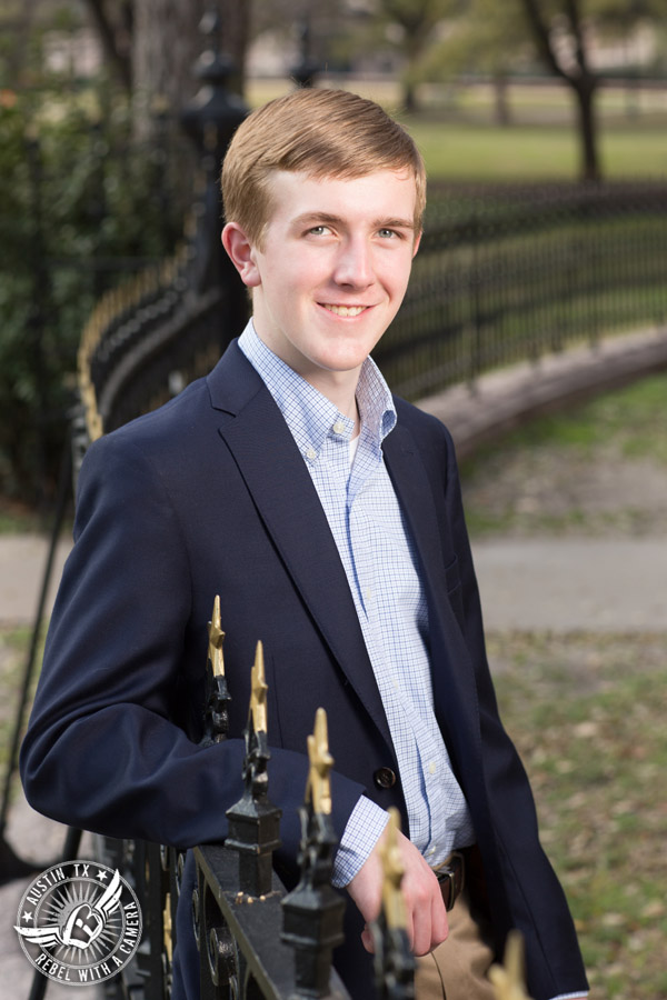 Austin senior portraits for guys at the Texas State Capitol