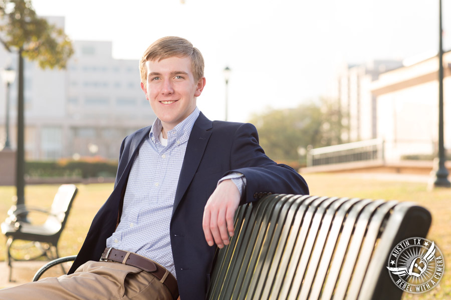 Austin senior portraits for guys at the Texas State Capitol