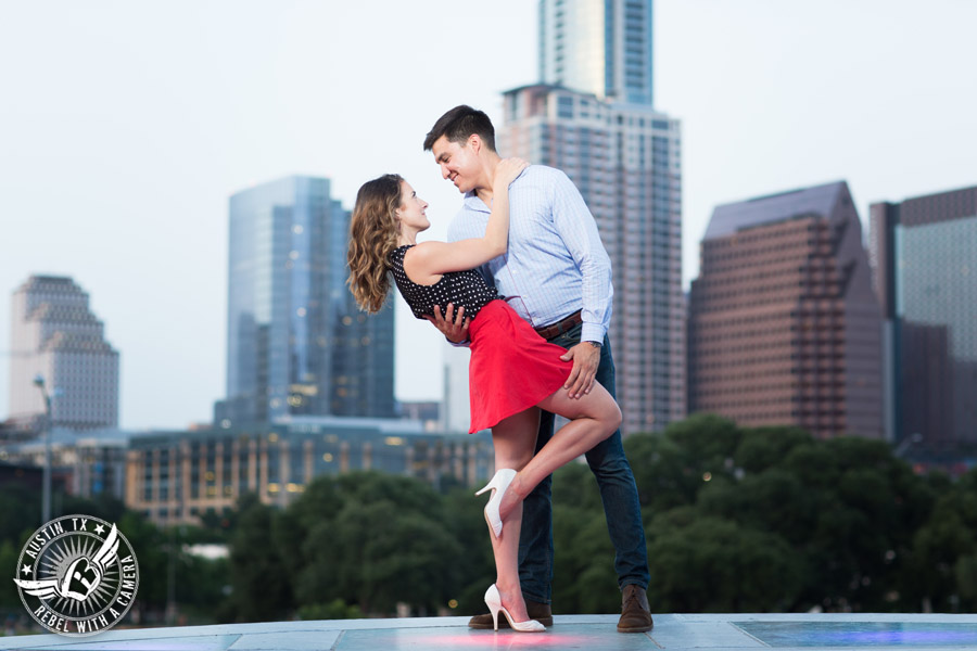 Fun South Congress engagement session in Austin