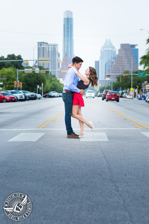 Fun South Congress engagement session in Austin