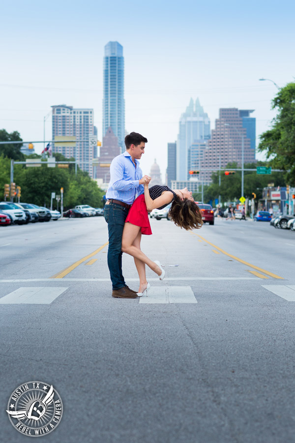 Fun South Congress engagement session in Austin