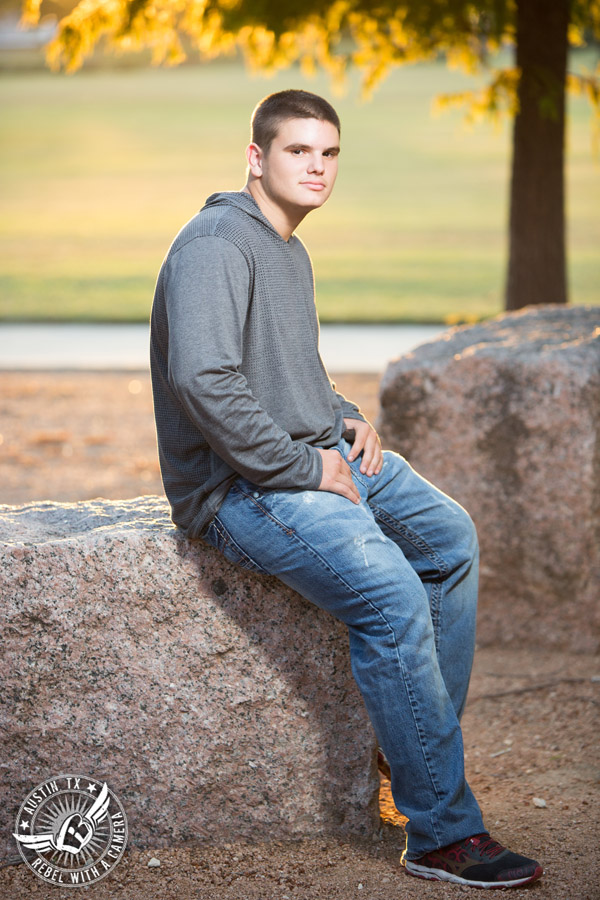 Austin senior portraits at Butler Park