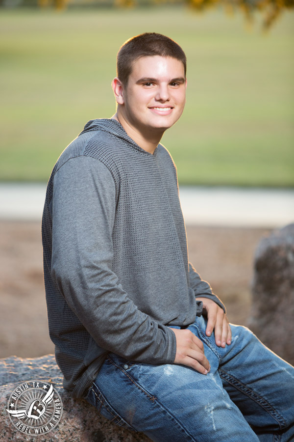 Austin senior portraits at Butler Park