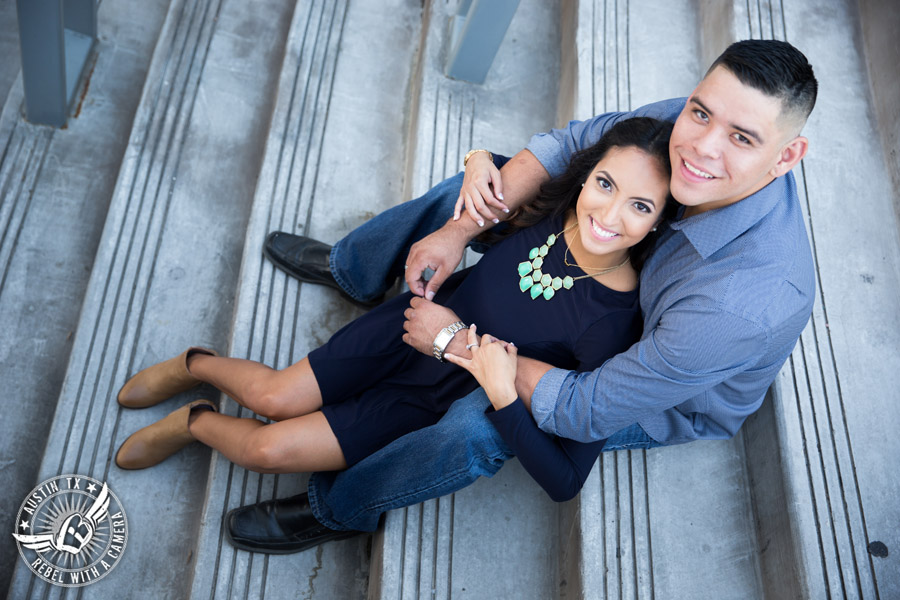 Engagement pictures at the Long Center in Austin