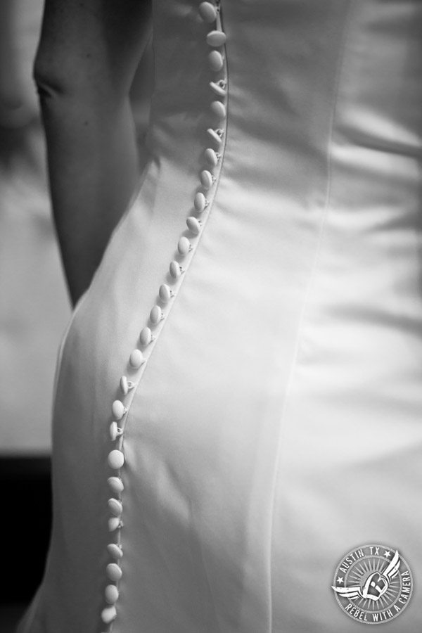 Hamilton Twelve wedding photos - bridal gown with buttons down the back