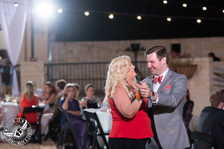 Hamilton Twelve wedding photos - mother son dance at wedding reception