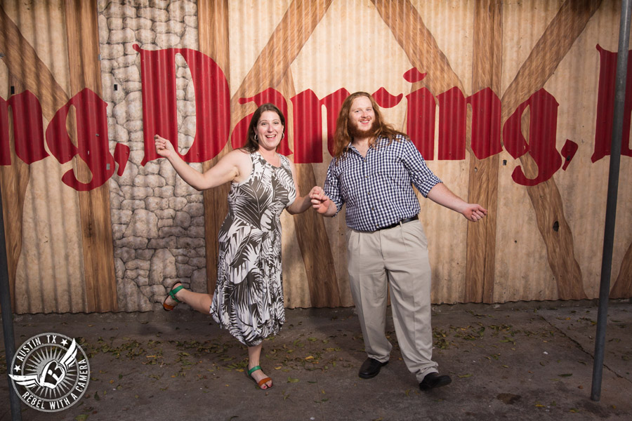 Saengerrunde Hall engagement pictures in Austin