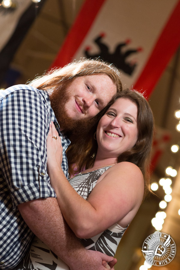 Saengerrunde Hall engagement pictures in Austin