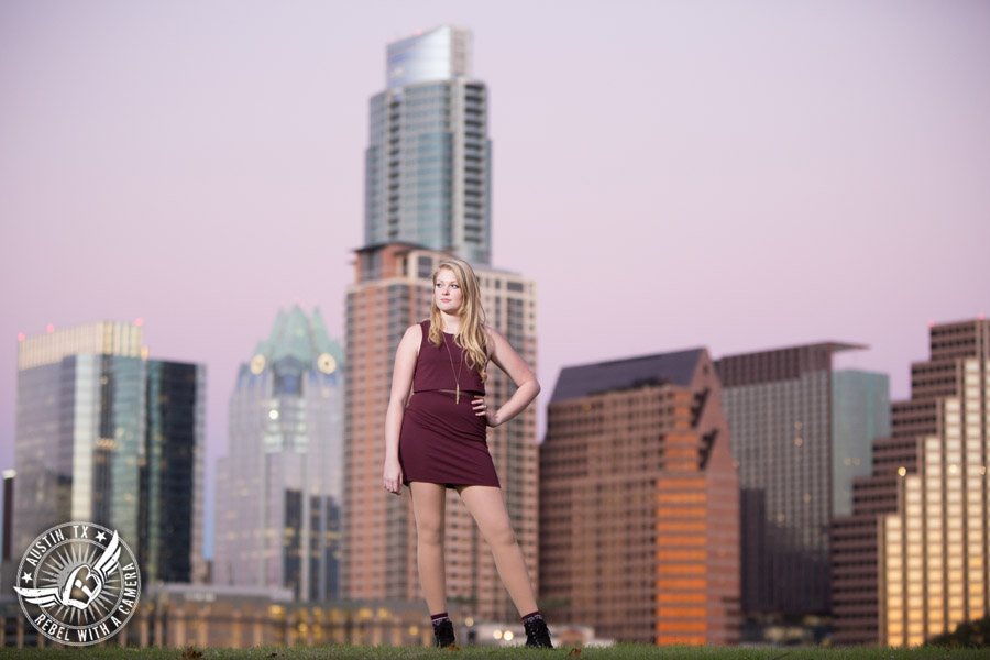 Long Center senior portraits in Austin