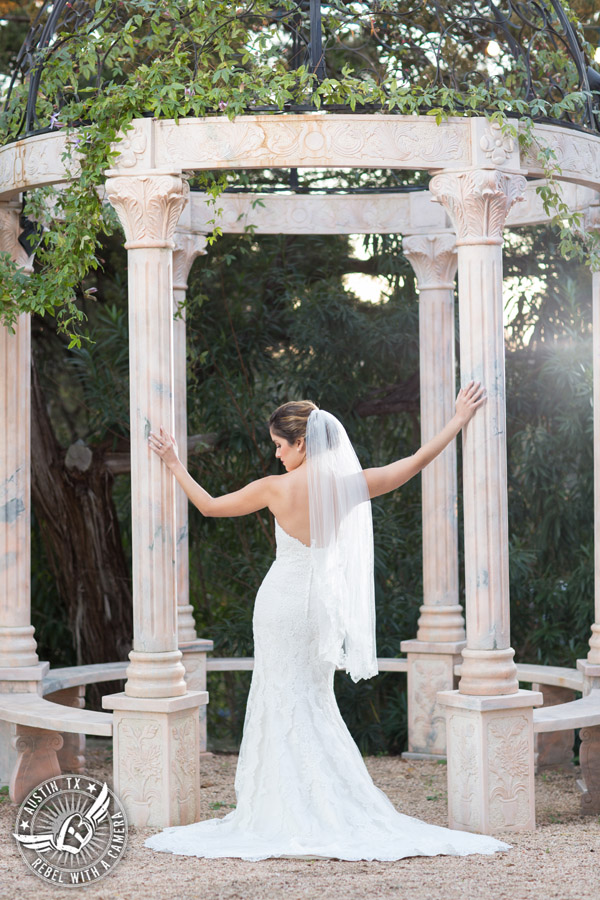 Bridal portraits on Lake Travis - makeup Hint of Shimmer, hair Adore Salon, dress Stella York