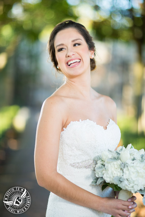 Bridal portraits on Lake Travis - makeup Hint of Shimmer, hair Adore Salon, dress Stella York, bouquet Bouquets of Austin