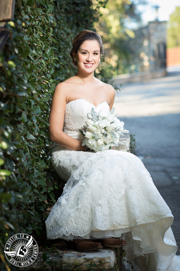 Bridal portraits on Lake Travis - makeup Hint of Shimmer, hair Adore Salon, dress Stella York, bouquet Bouquets of Austin