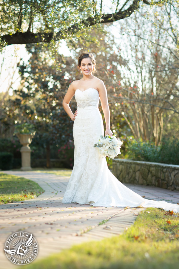 Bridal portraits on Lake Travis - makeup Hint of Shimmer, hair Adore Salon, dress Stella York, bouquet Bouquets of Austin