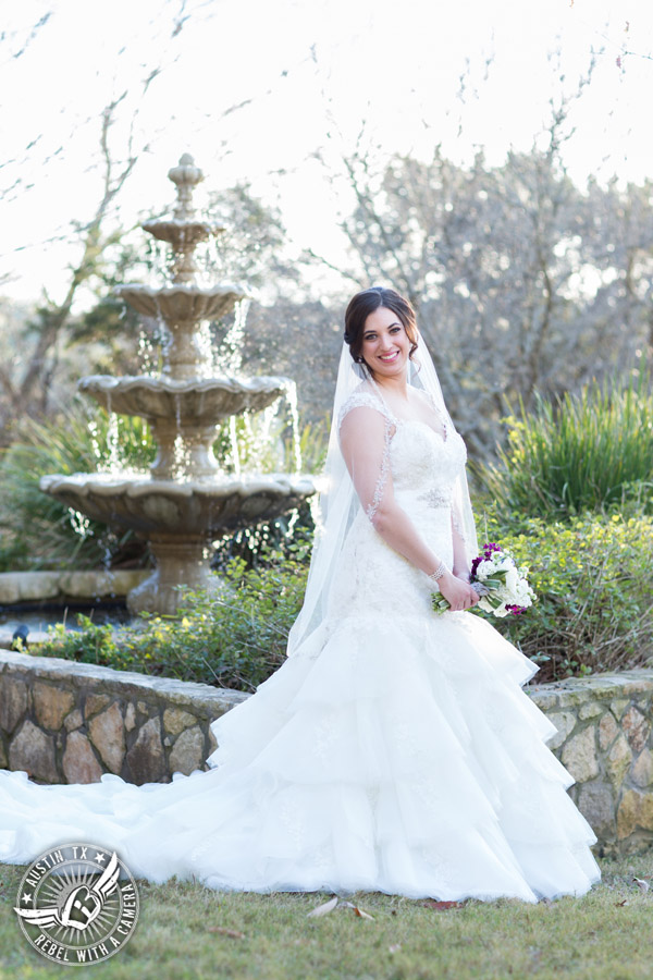 Lovely Lake Travis bridal portraits - hair and makeup from Adore Makeup Boutique and Salon - bouquet by Visual Lyrics 