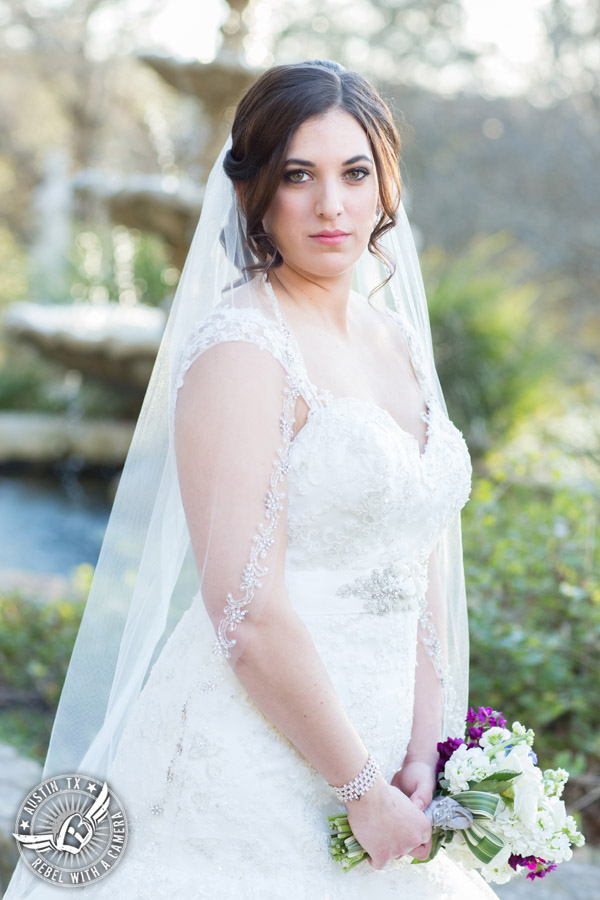 Lovely Lake Travis bridal portraits - hair and makeup from Adore Makeup Boutique and Salon - bouquet by Visual Lyrics 