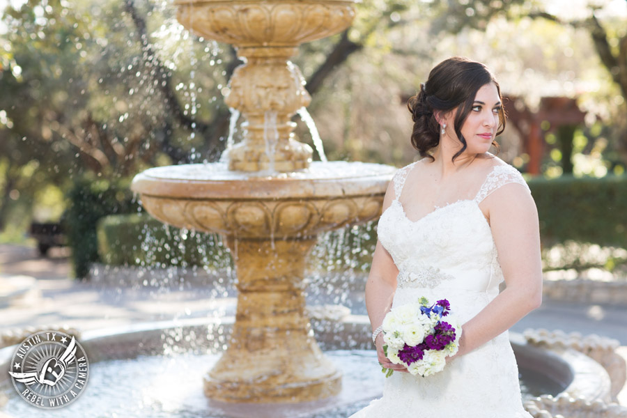 Lovely Lake Travis bridal portraits - hair and makeup from Adore Makeup Boutique and Salon - bouquet by Visual Lyrics 