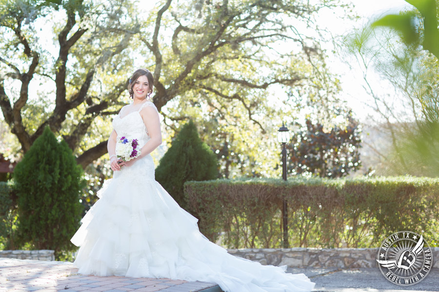 Lovely Lake Travis bridal portraits - hair and makeup from Adore Makeup Boutique and Salon - bouquet by Visual Lyrics 