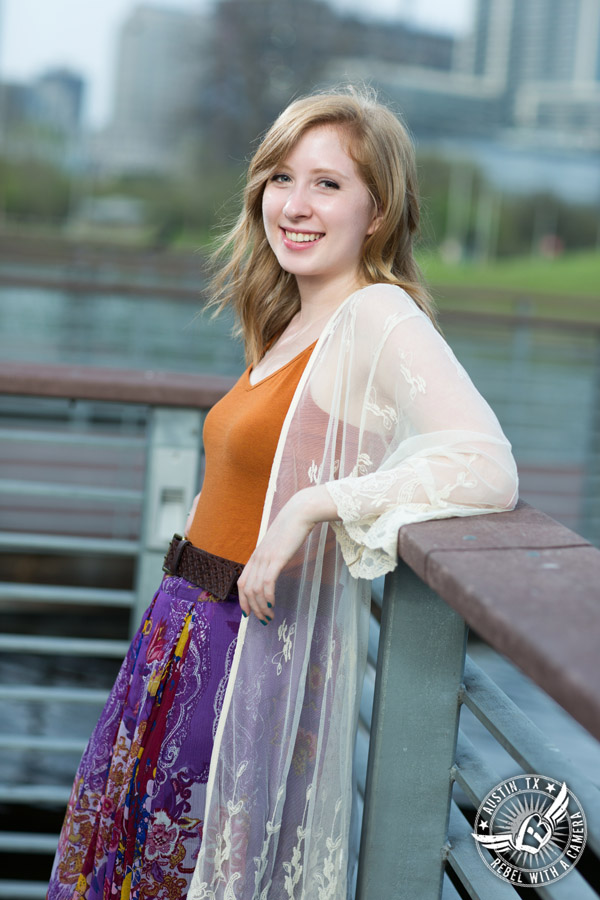 Graduation portraits at Butler Park in Austin, Texas