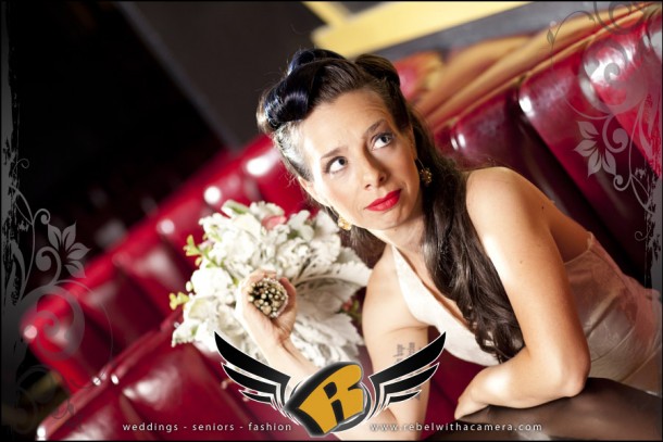 50s retro highball bridal portrait photographer