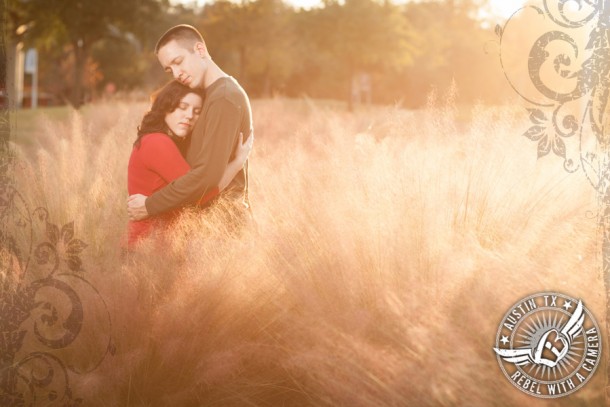 long center austin texas engagement portrait