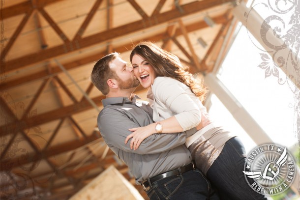 dramatic engagement pictures at the long center austin