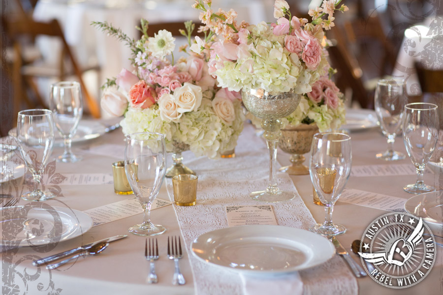 elegant pale pink wedding centerpieces