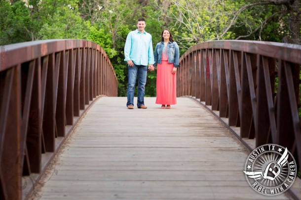 fun engagement portraits in austin