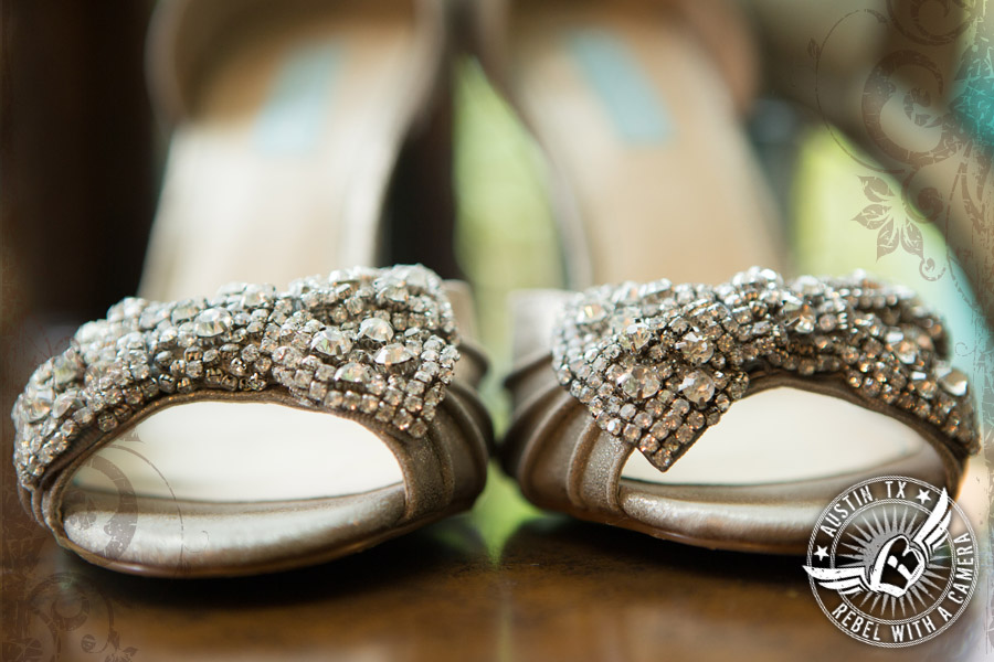 gorgeous jewel encrusted shoes for the bride