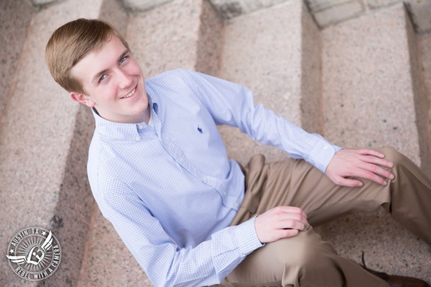 Austin senior portraits for guys at the Texas State Capitol